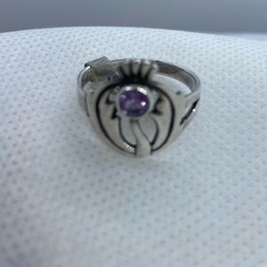 BOGO50 Sterling silver amethyst ring